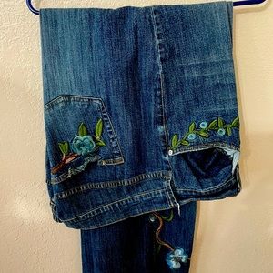 Embroidered jeans